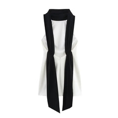 White Halter Backless Mini Dress