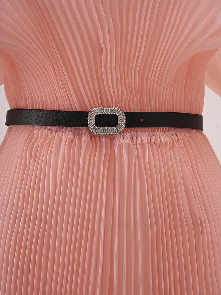 Ceinture plissée recueillie
