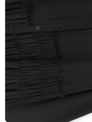 Chemisier en maille épissé noir