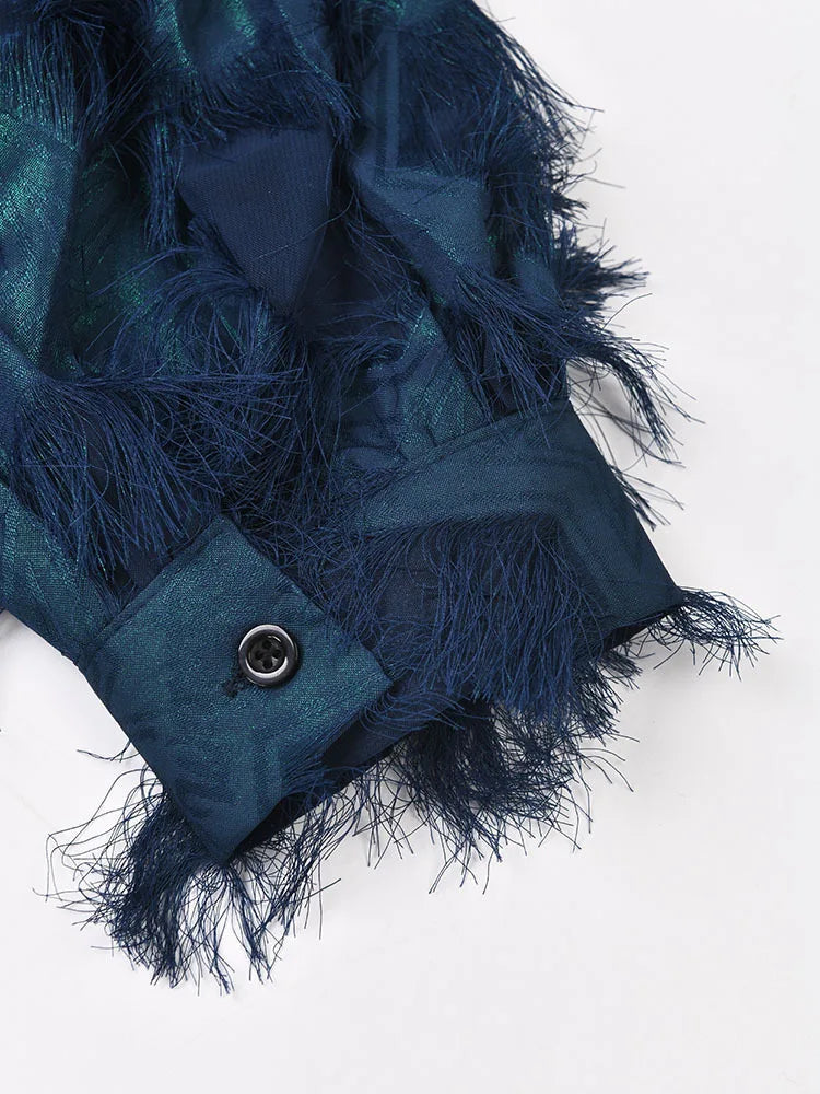 Chemisier Breeze Blue Tassel