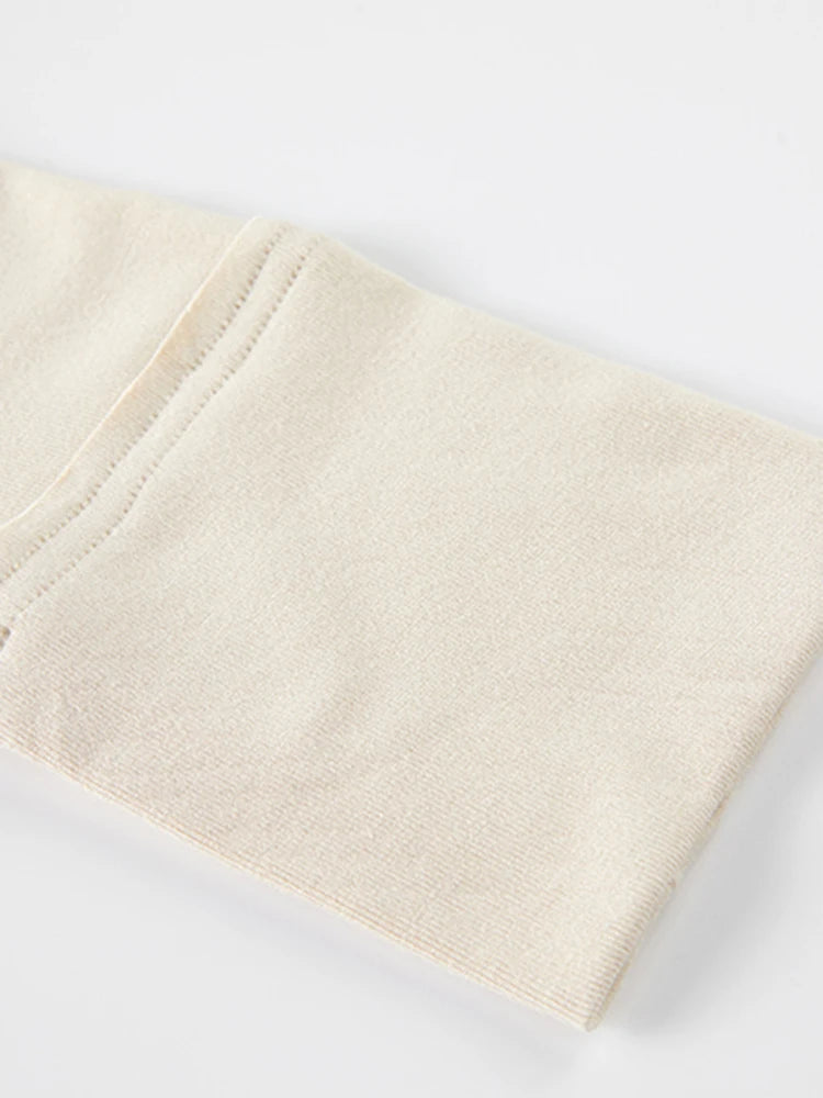 Robe en tricot à imprimé abricot