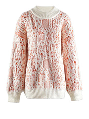 Pull en tricot surdimensionné orange