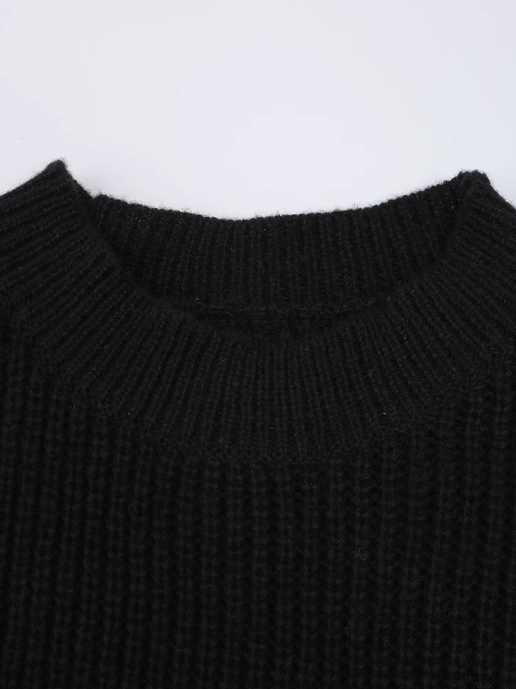 Robe pullaire de couleur couleur noire