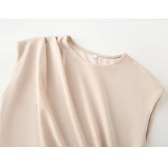 Ruched Mini Dress – Pink Sleeveless Summer Silhouette