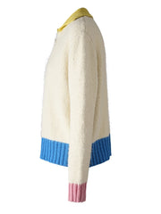 Pull à col multicolore
