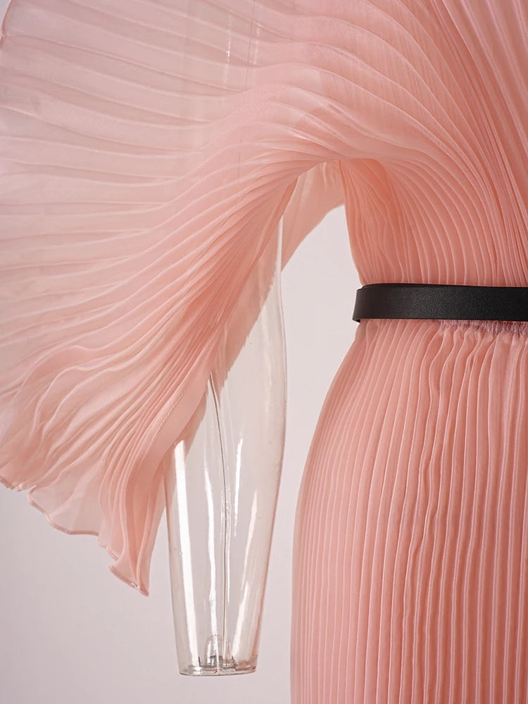 Ceinture plissée recueillie
