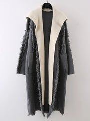 Cardigan à capuchon avec détail glonfre
