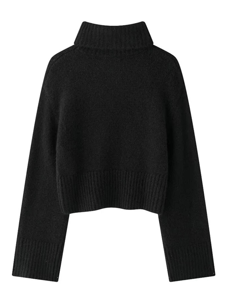 Pull à col roulé en tricot et en tricot confortable