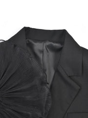 Organza Ruffles Blazer