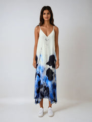 Sophisticated Floral Lace Halter Midi Dress