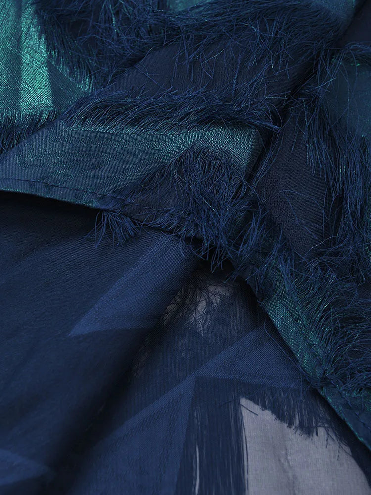 Chemisier Breeze Blue Tassel