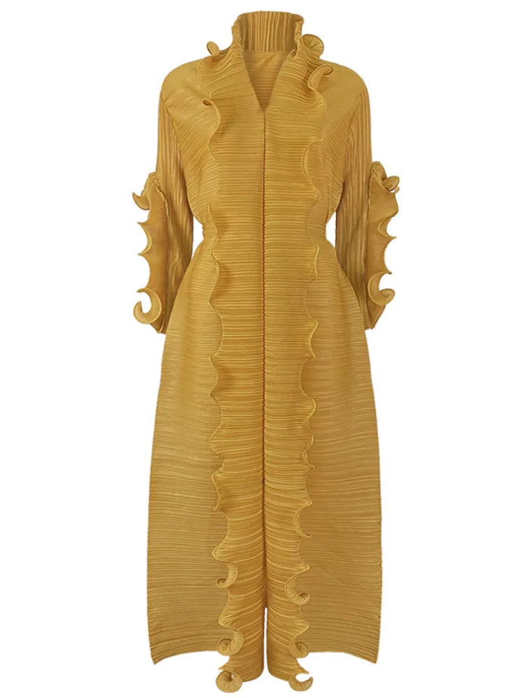 Robe à volants maxi