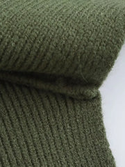 Pull d'ourlet en tricot vert
