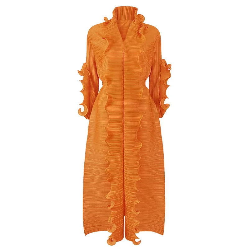 Robe à volants maxi