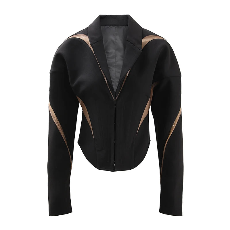 Vestes de revers courtes des femmes