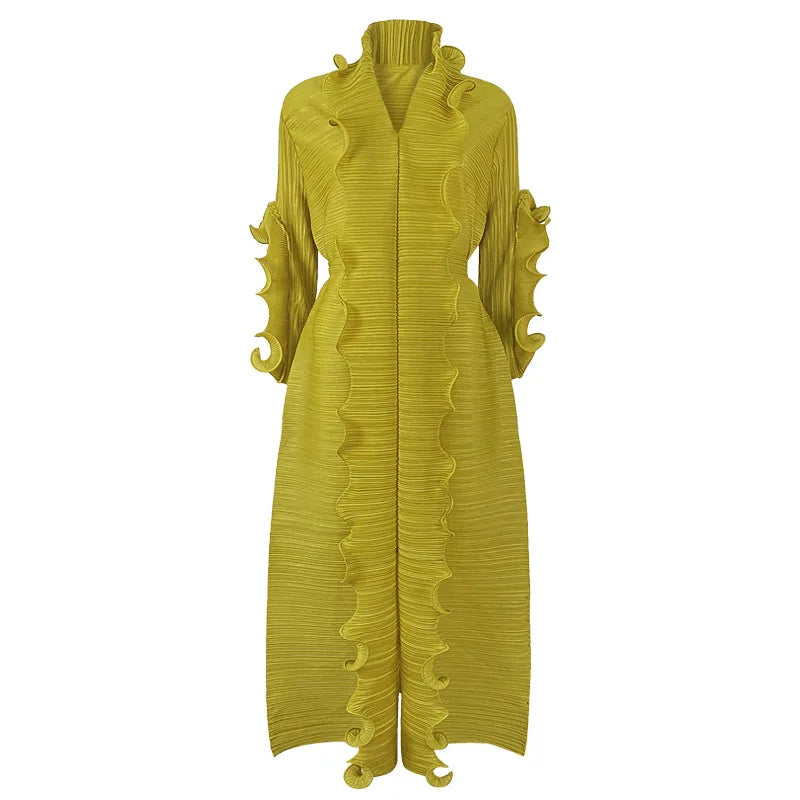 Robe à volants maxi
