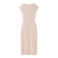Ruched Mini Dress – Pink Sleeveless Summer Silhouette