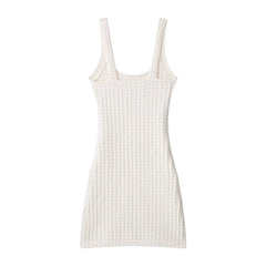 Slim Square Neck Mini Dress