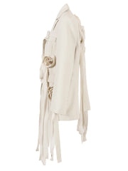 Flower Irregular Long Blazer
