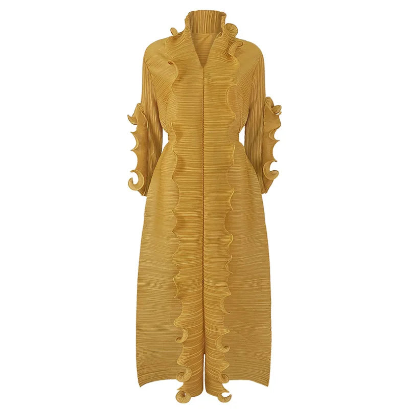 Robe à volants maxi
