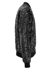 Veste à paillettes noires