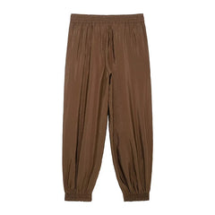 Striped 2-piece Set – Single-breasted Shirt & Elastic Waist Trousers