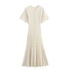 French-Inspired Knitted Fishtail Dress