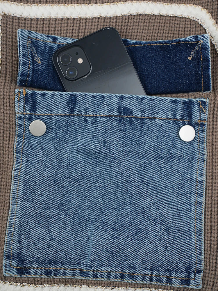 Pull de poche en jean