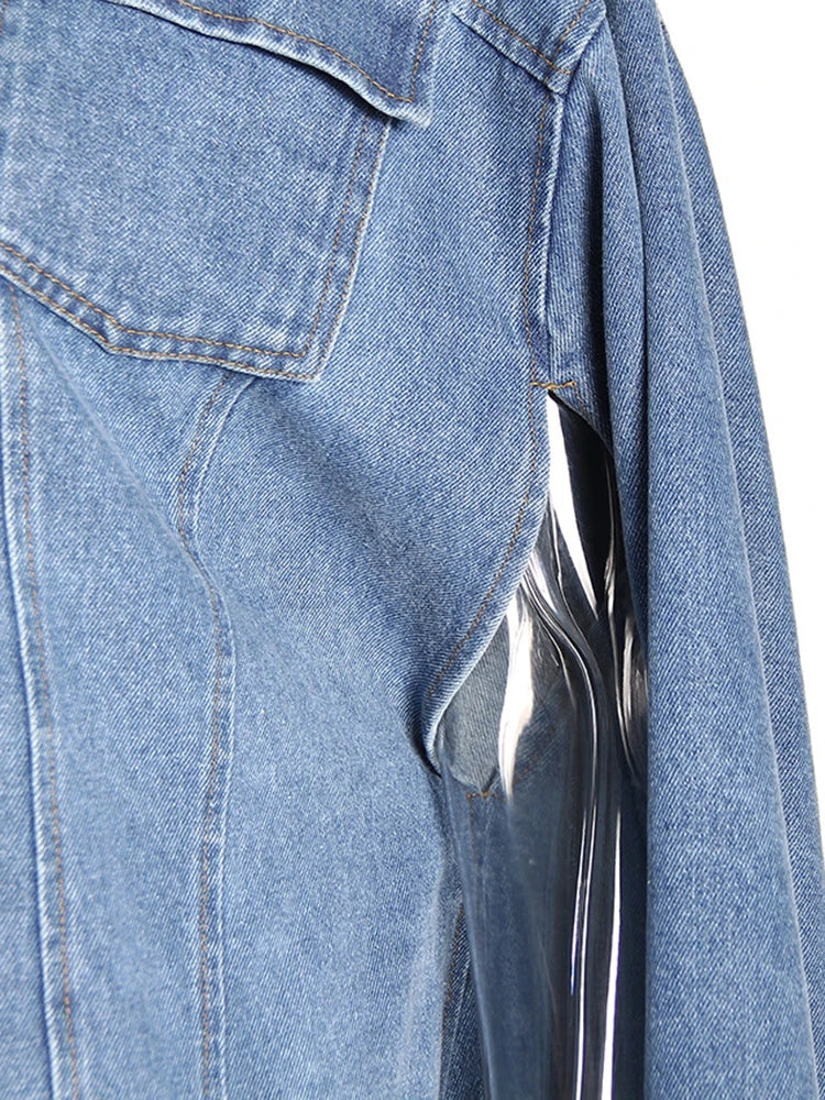 Couteau irrégulier en denim