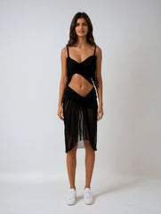 Chic Asymmetrical Midi Skirt