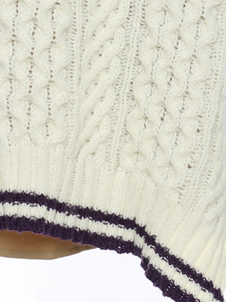 Pull kaki irrégulier kaki