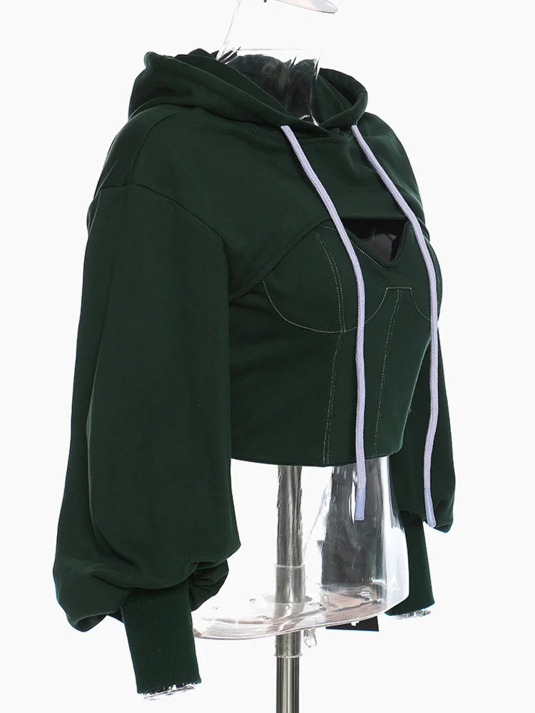Ensemble à sweat à sweat à batwing creux