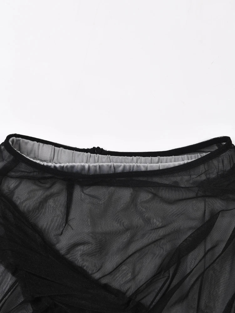 Jupe midi asymétrique chic