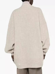 Pull tricoté en V avec poches