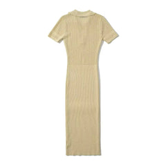 Hollow Knitted Slim Dress