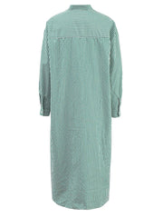 Robe de chemise midi rayée