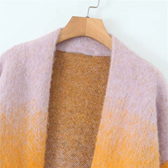 Tie-Dye Sweater Coat – Casual Elegance Redefined