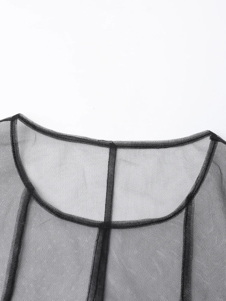 Robe à volants irrégulières noirs