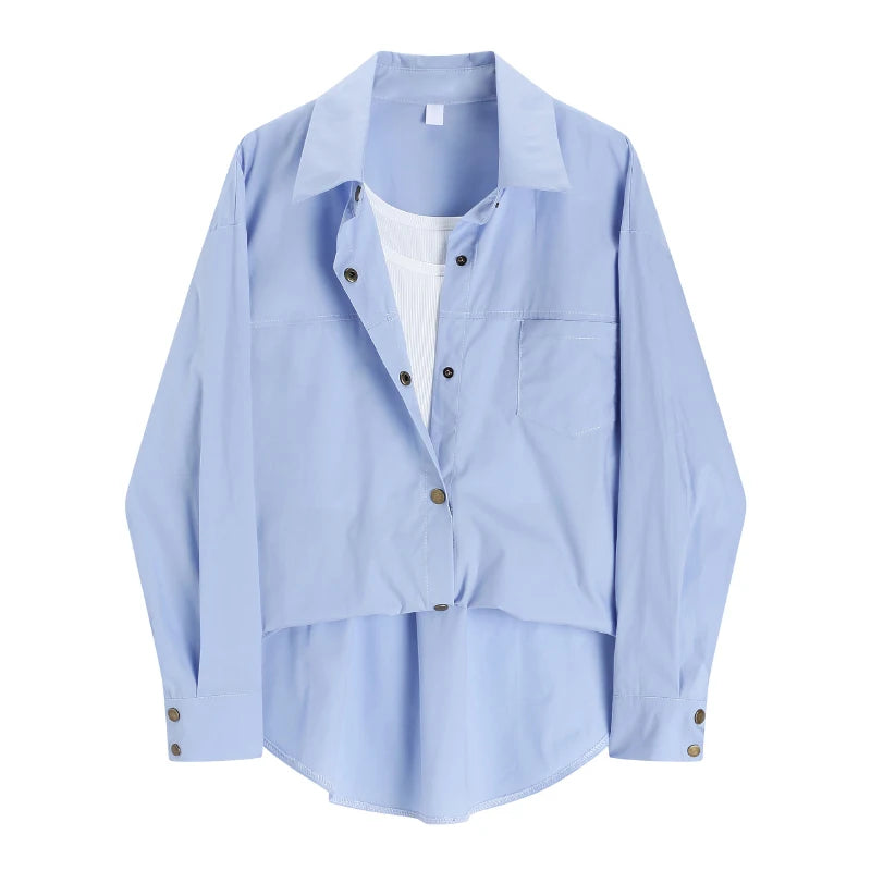 Blouse décontractée verte