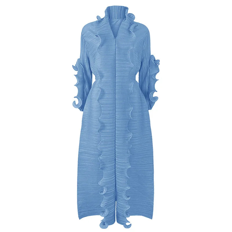 Robe à volants maxi