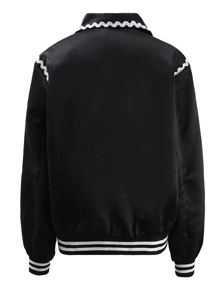 Veste décontractée de couleur couleur noire