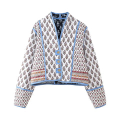 Reversible Vintage Floral Short Coat