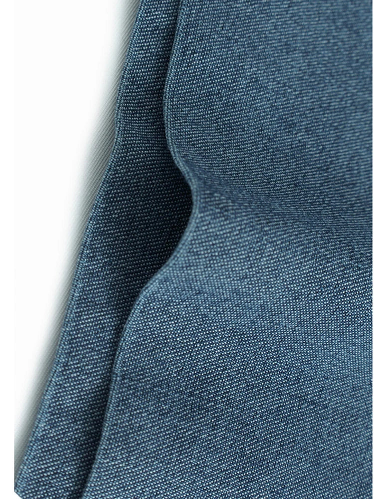 Jean large à jambes de couleur taille haute