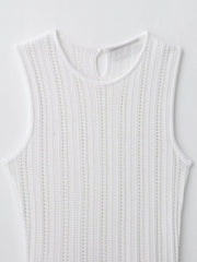 Summer Jacquard Mesh Knitted Dress