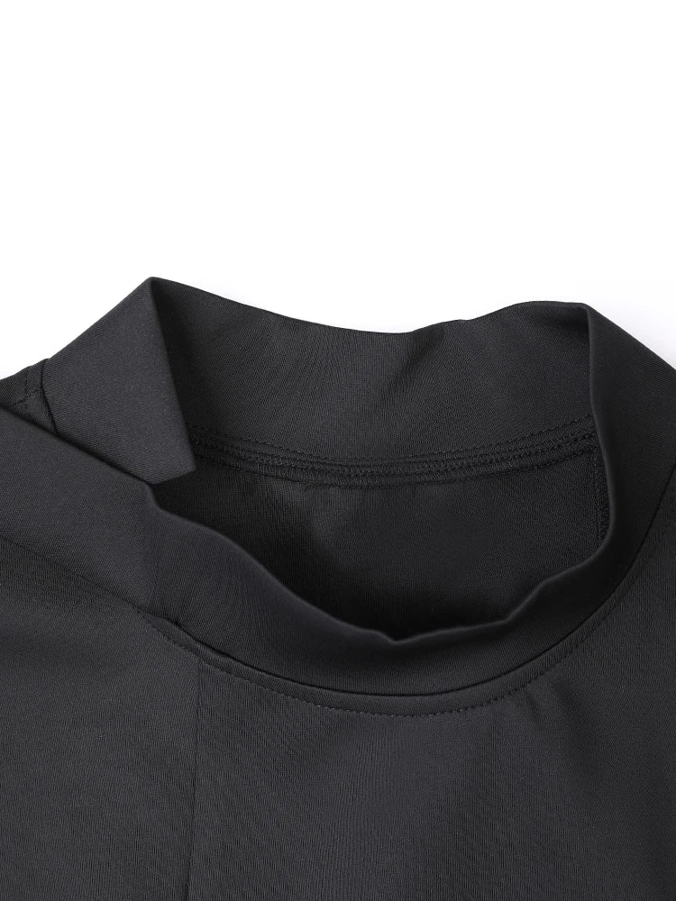 Sweat-shirt à col roulé à rayures