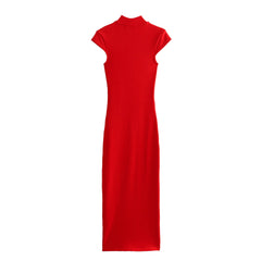 Knitted Straight Barrel Skirt Dress